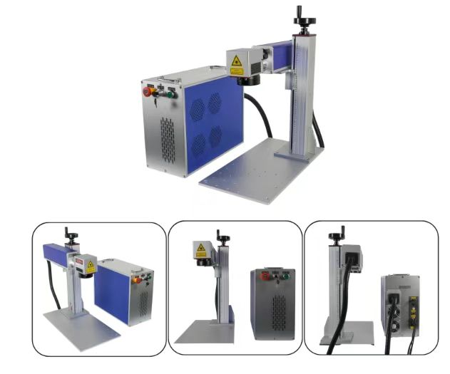 split fiber laser markingmachine